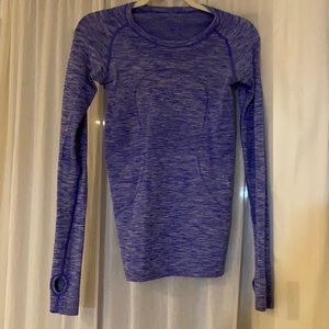 Lululemon long sleeve purple heather top